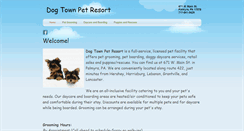 Desktop Screenshot of dogtownpetresort.com