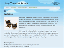 Tablet Screenshot of dogtownpetresort.com